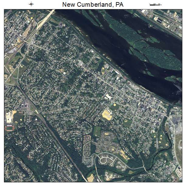 New Cumberland, PA air photo map
