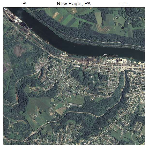 New Eagle, PA air photo map