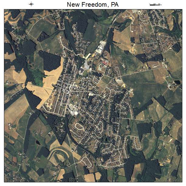 New Freedom, PA air photo map