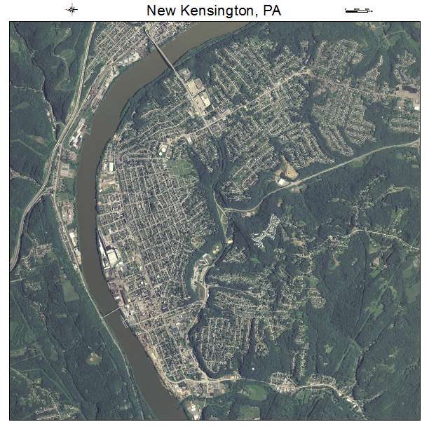 New Kensington, PA air photo map