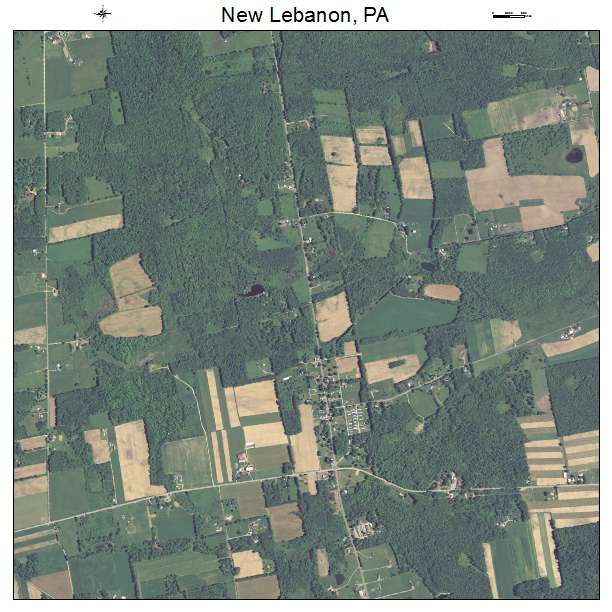 New Lebanon, PA air photo map