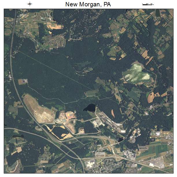 New Morgan, PA air photo map