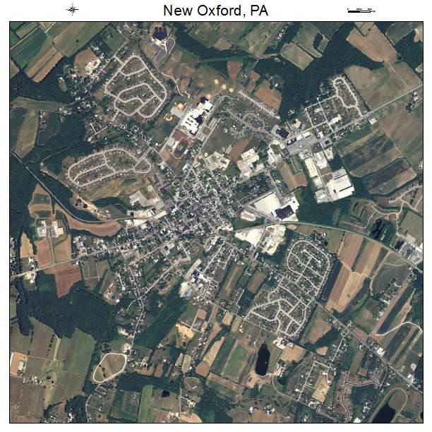 New Oxford, PA air photo map