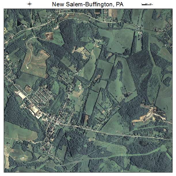 New Salem Buffington, PA air photo map