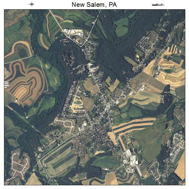 New Salem, PA air photo map
