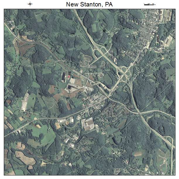 New Stanton, PA air photo map