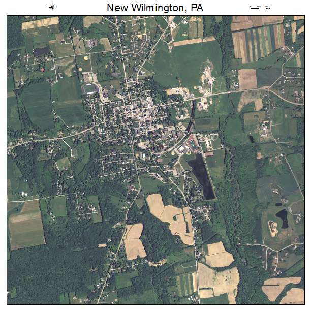 New Wilmington, PA air photo map