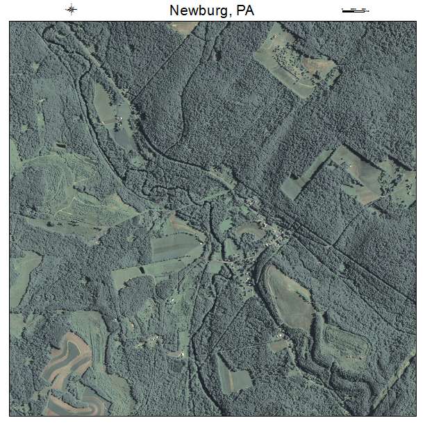 Newburg, PA air photo map