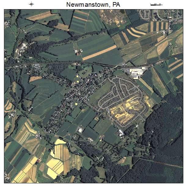 Newmanstown, PA air photo map
