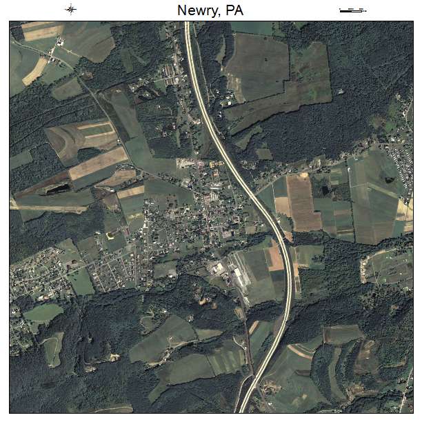 Newry, PA air photo map