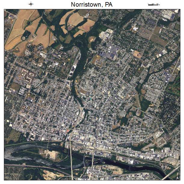 Norristown, PA air photo map