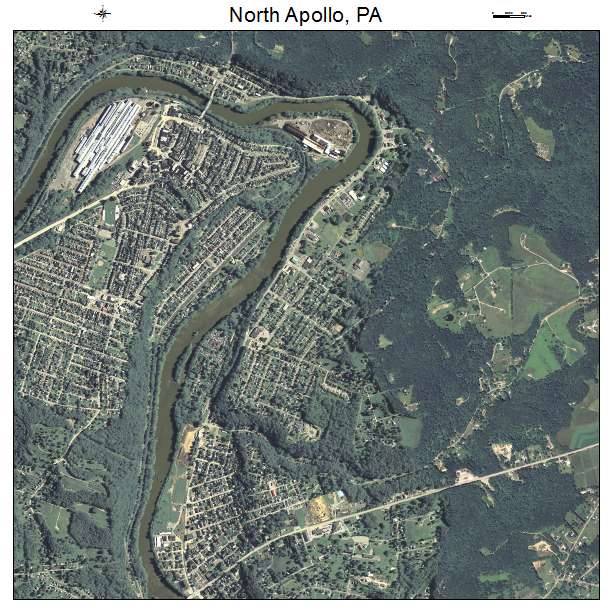 North Apollo, PA air photo map