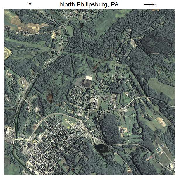 North Philipsburg, PA air photo map
