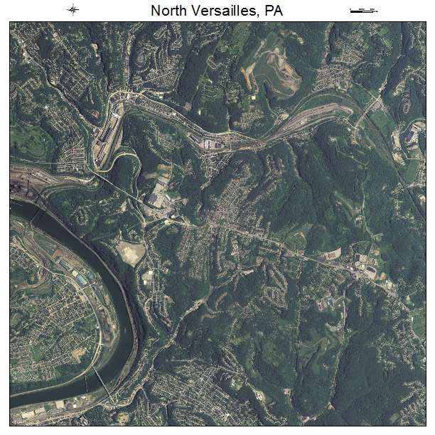 North Versailles, PA air photo map
