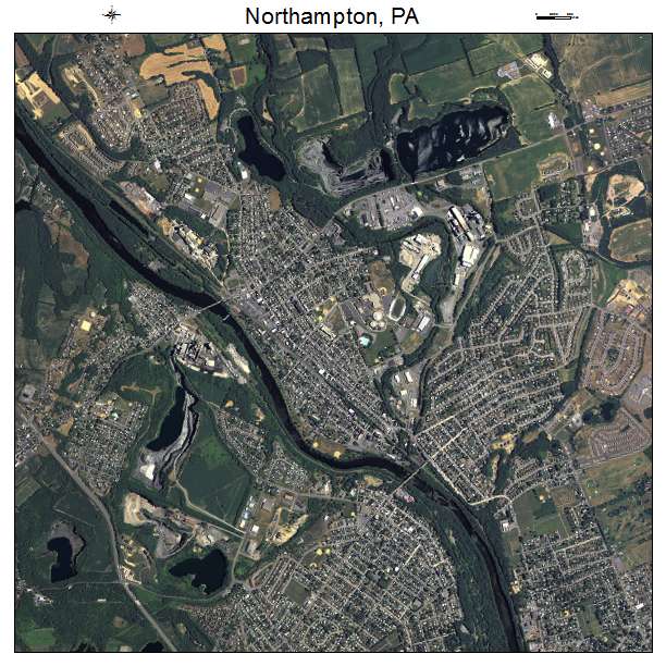 Northampton, PA air photo map