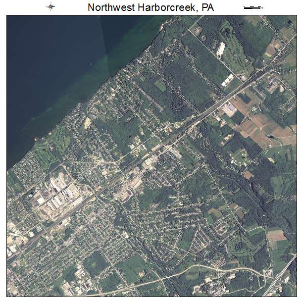 Northwest Harborcreek, PA air photo map