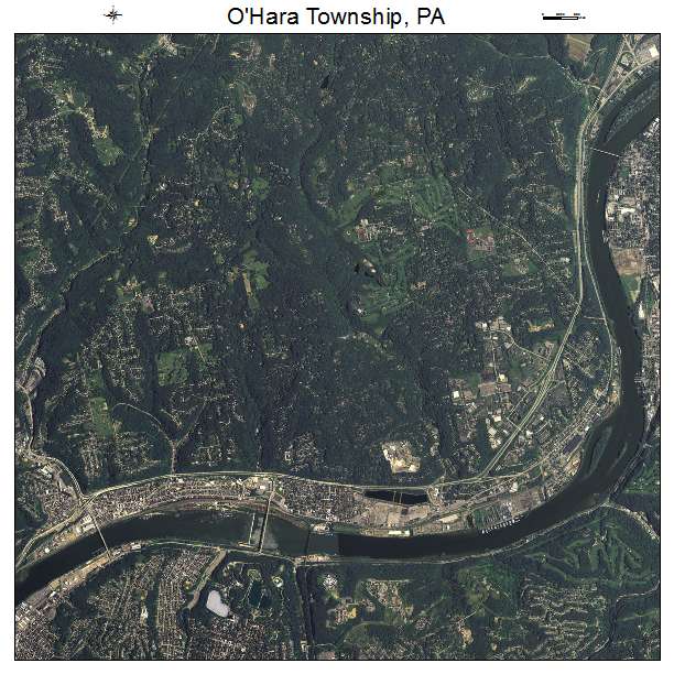 OHara Township, PA air photo map