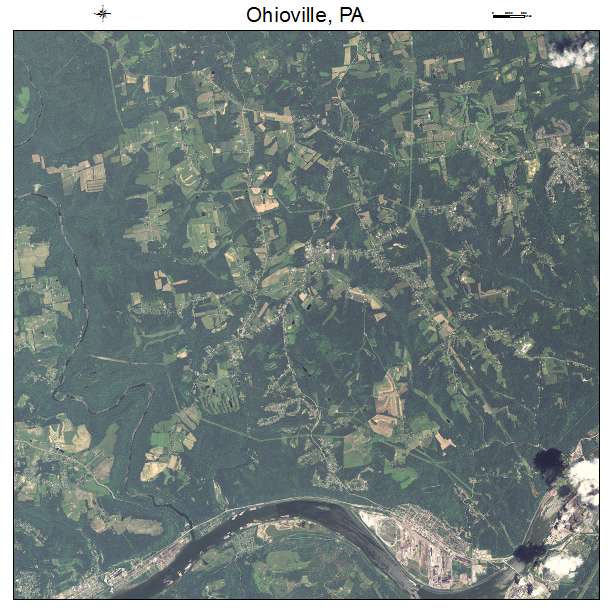 Ohioville, PA air photo map