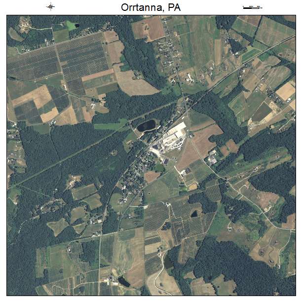 Orrtanna, PA air photo map