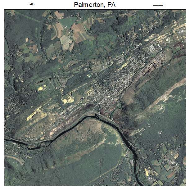Palmerton, PA air photo map