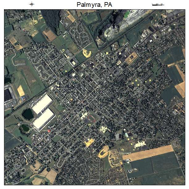 Palmyra, PA air photo map