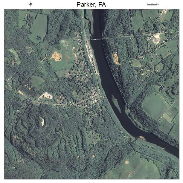 Parker, PA air photo map