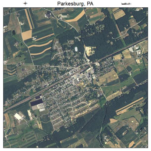 Parkesburg, PA air photo map