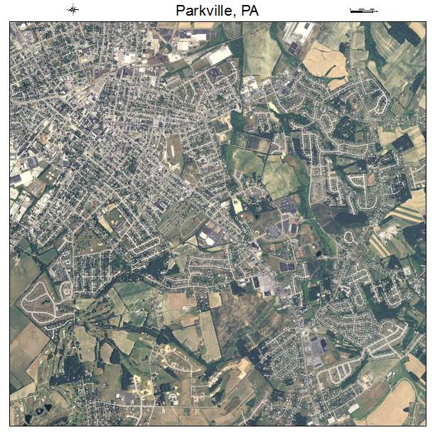 Parkville, PA air photo map