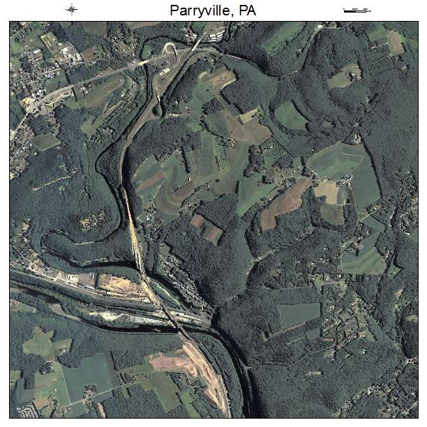 Parryville, PA air photo map