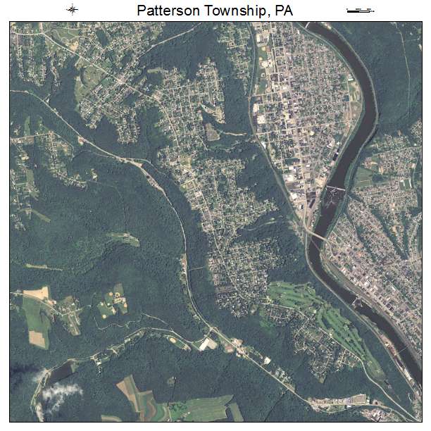 Patterson Township, PA air photo map