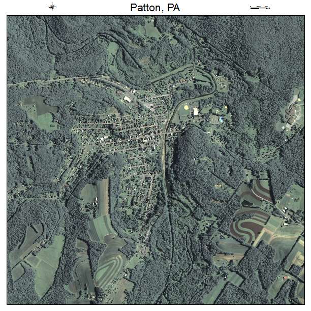 Patton, PA air photo map