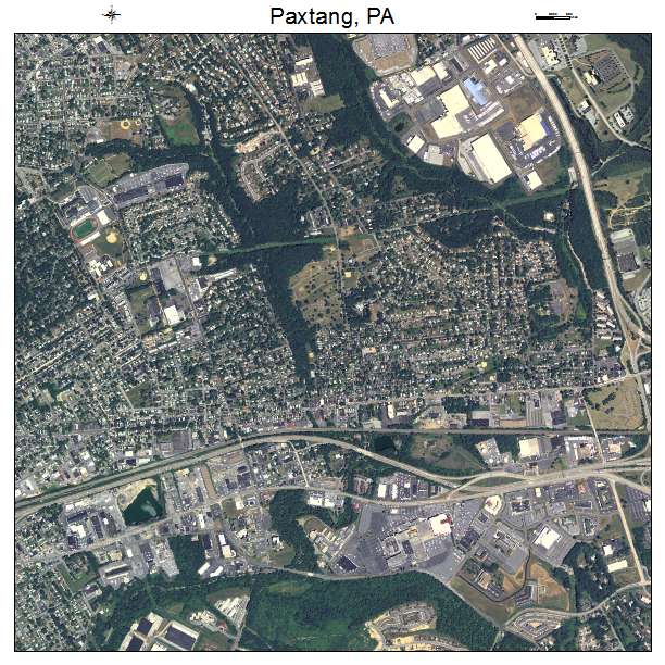 Paxtang, PA air photo map