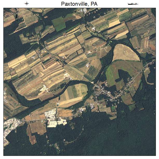 Paxtonville, PA air photo map