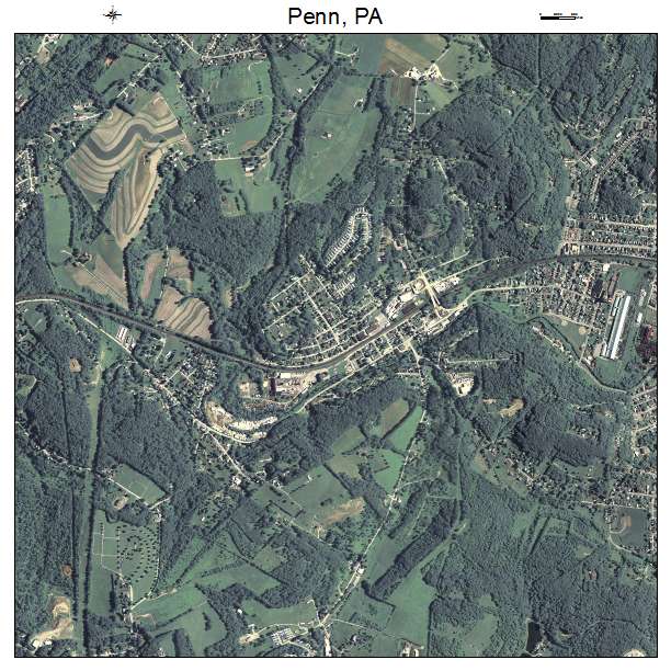 Penn, PA air photo map