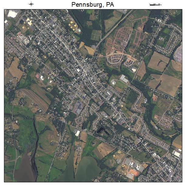 Pennsburg, PA air photo map
