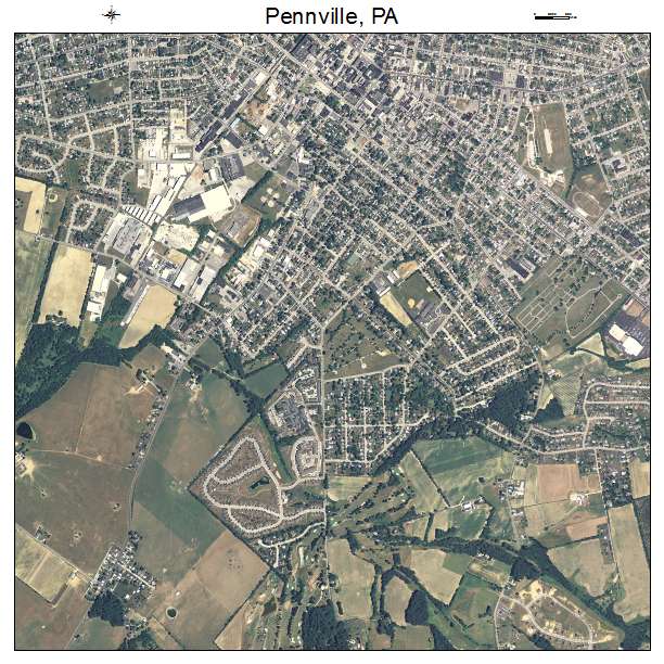 Pennville, PA air photo map