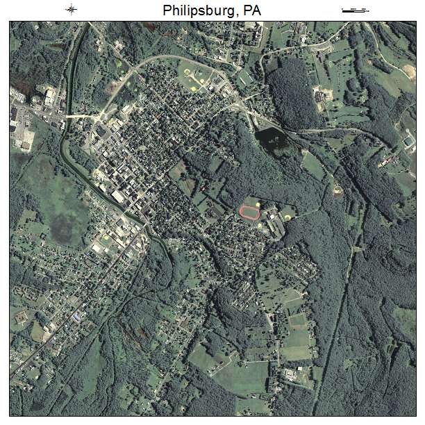 Philipsburg, PA air photo map