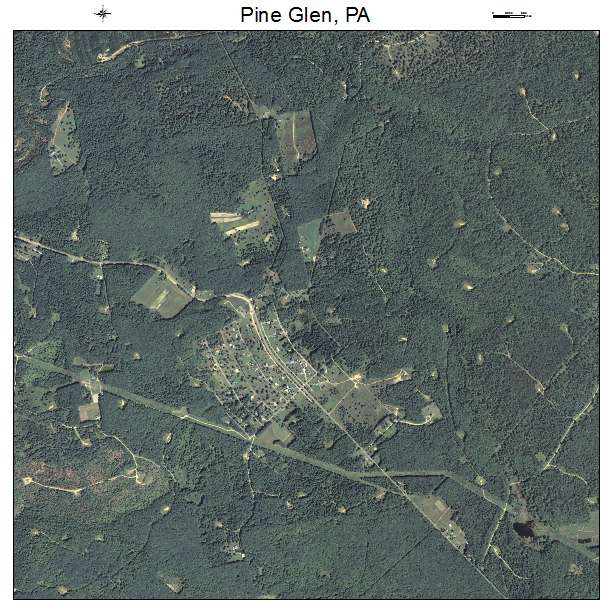 Aerial Photography Map of Pine Glen, PA Pennsylvania
