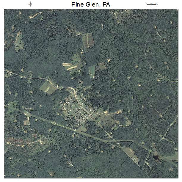 Pine Glen, PA air photo map