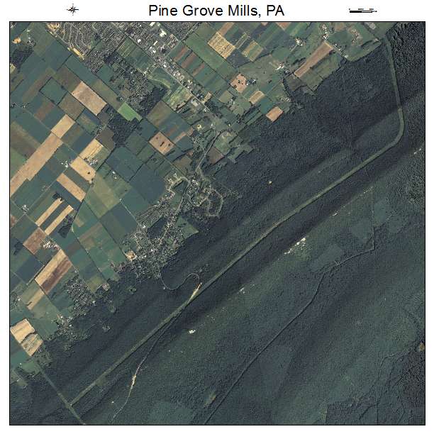 Pine Grove Mills, PA air photo map