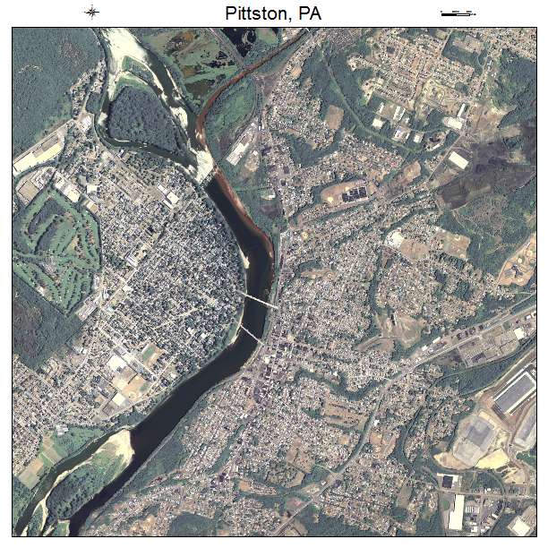 Pittston, PA air photo map