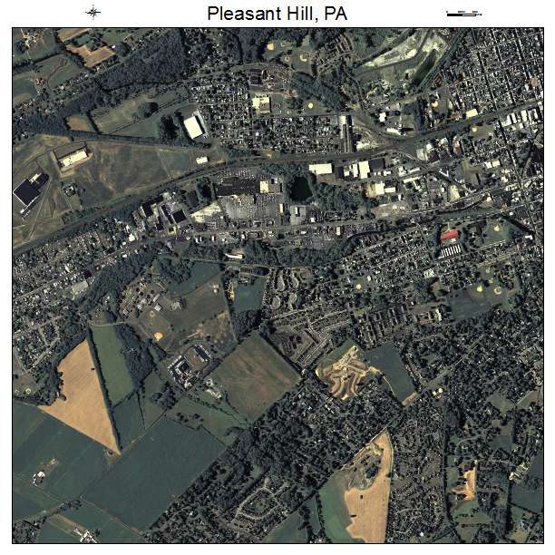Pleasant Hill, PA air photo map