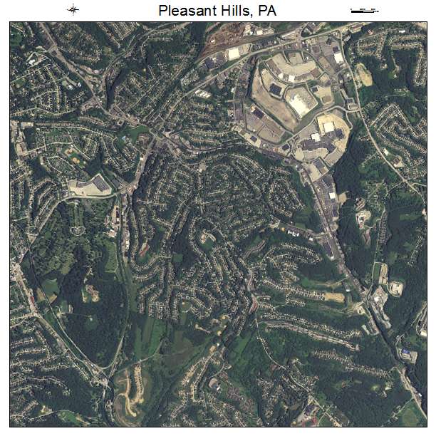 Pleasant Hills, PA air photo map