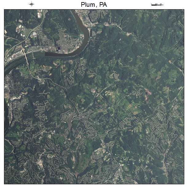 Plum, PA air photo map