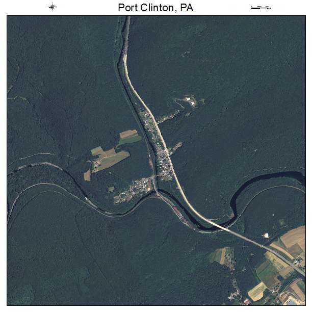 Port Clinton, PA air photo map