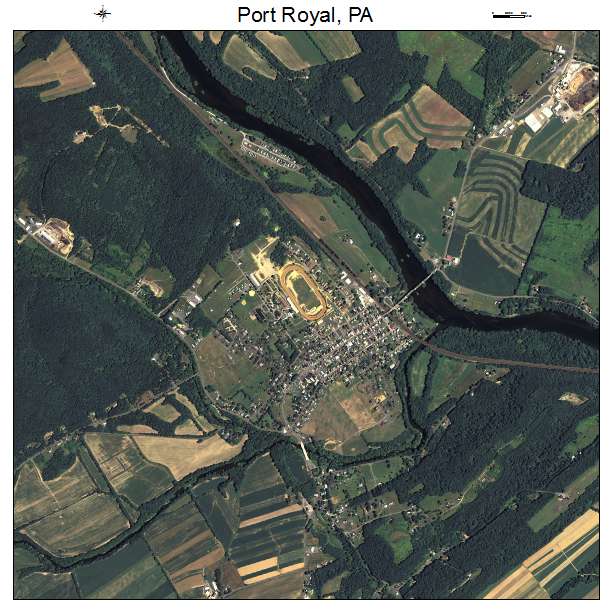 Port Royal, PA air photo map