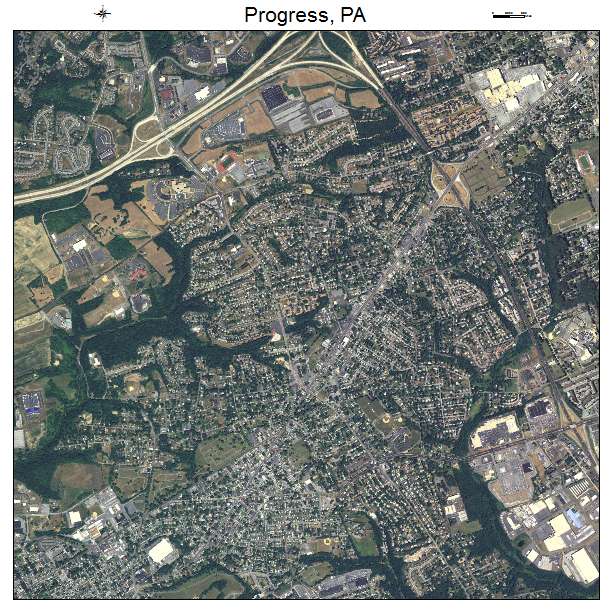 Progress, PA air photo map