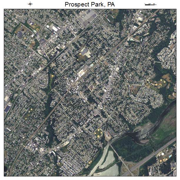 Prospect Park, PA air photo map