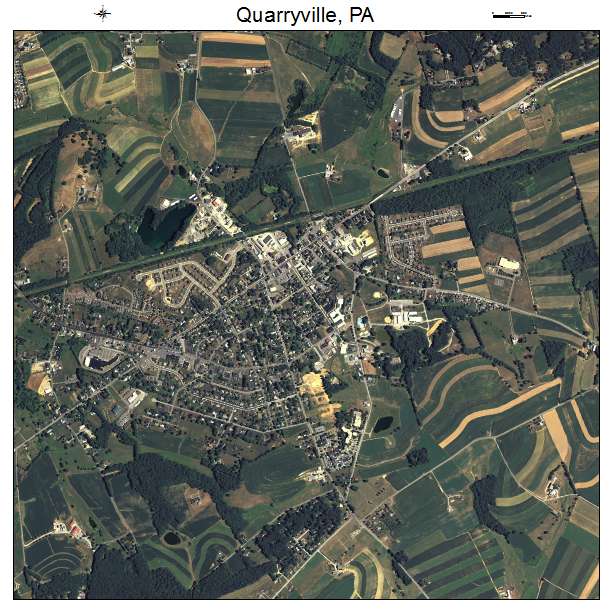 Quarryville, PA air photo map