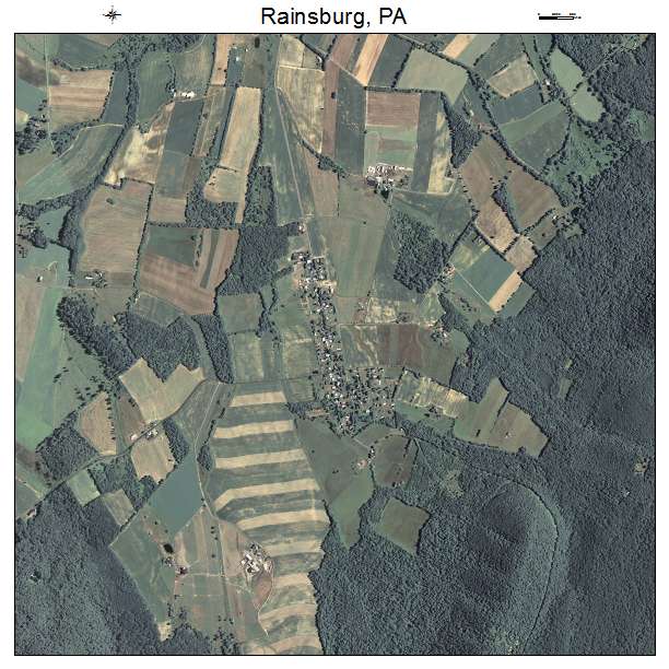 Rainsburg, PA air photo map